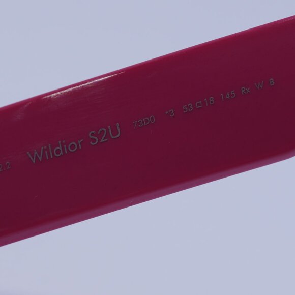 Dior WILDIOR S2U 73D0 Sunglasses Fuchsia Rectangle Frame, Bordeaux Lenses - Picture 9 of 14